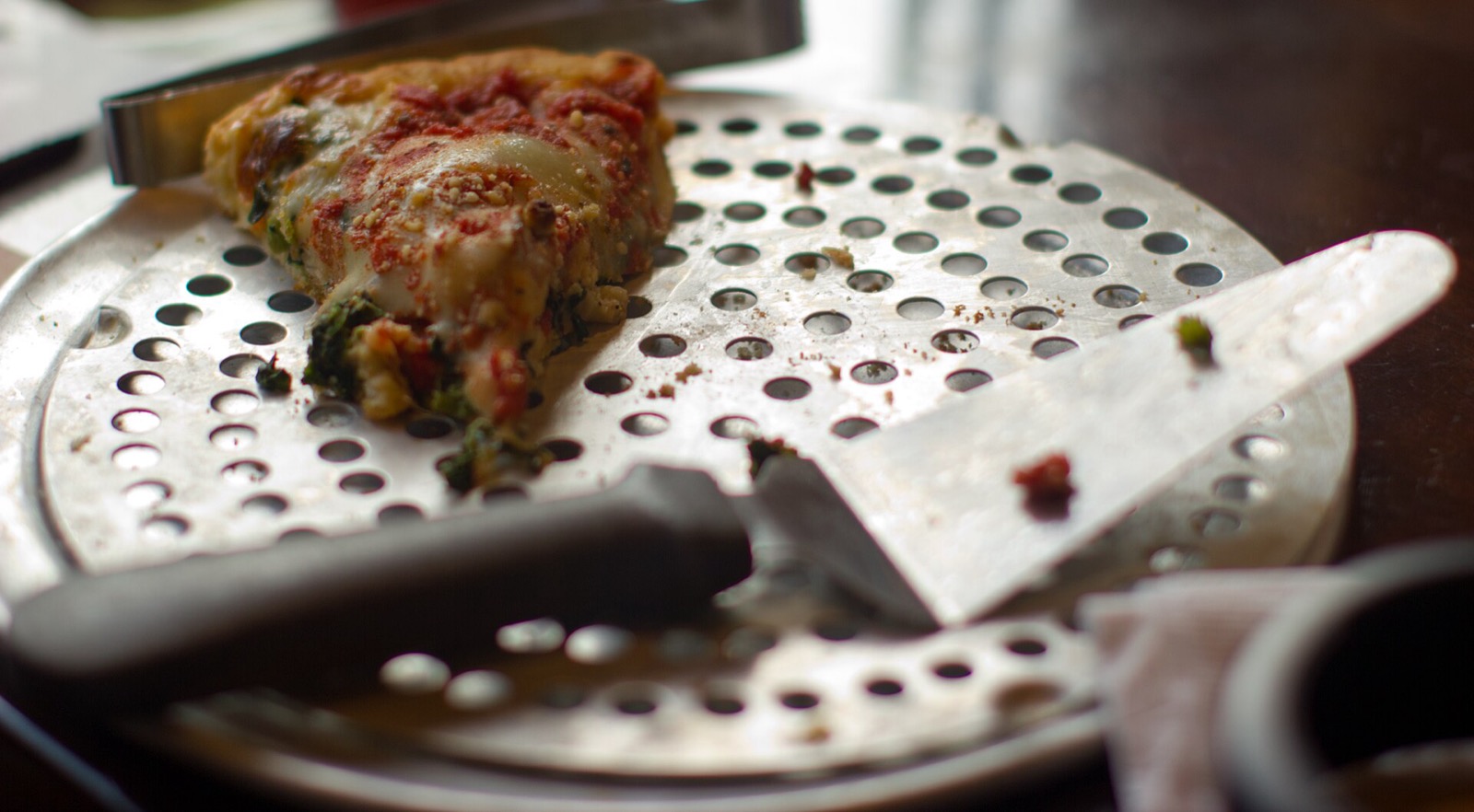 A Chicago deep-dish pizza
