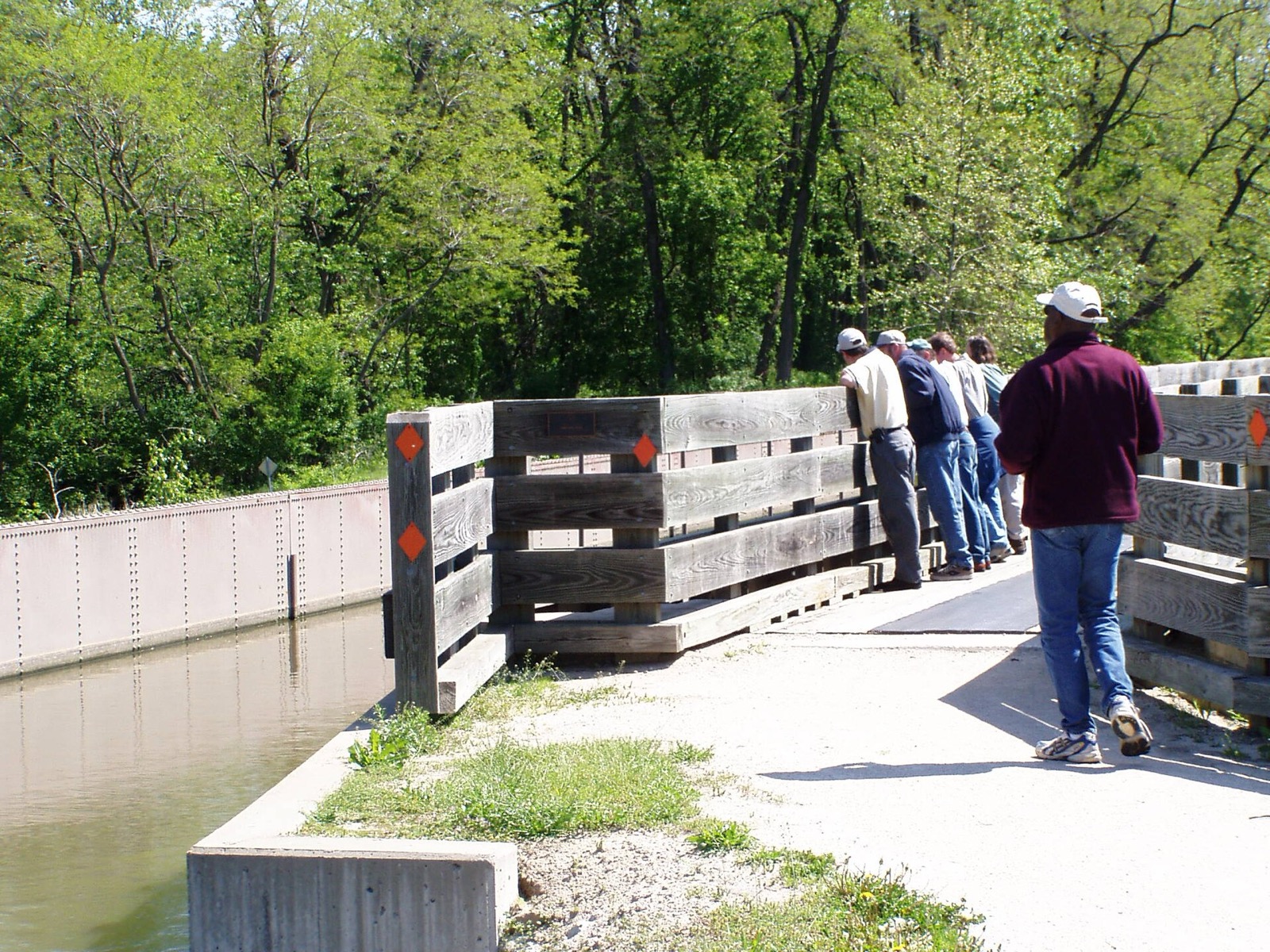 The I&M Canal towpath at the Aux Sable Aqueduct
